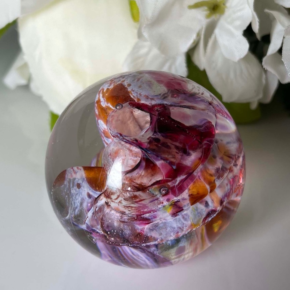 Round glass paperweight | 1.75"